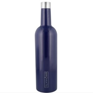 Brumate Winesulator 25oz Stainless Steel Wine Canteen in Shiny Navy
